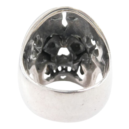 Celt&Cobra ケルト&コブラ magical design マジカルデザイン HOOK 18Kダイスアイ スカルリング シルバー系 15号【中古】