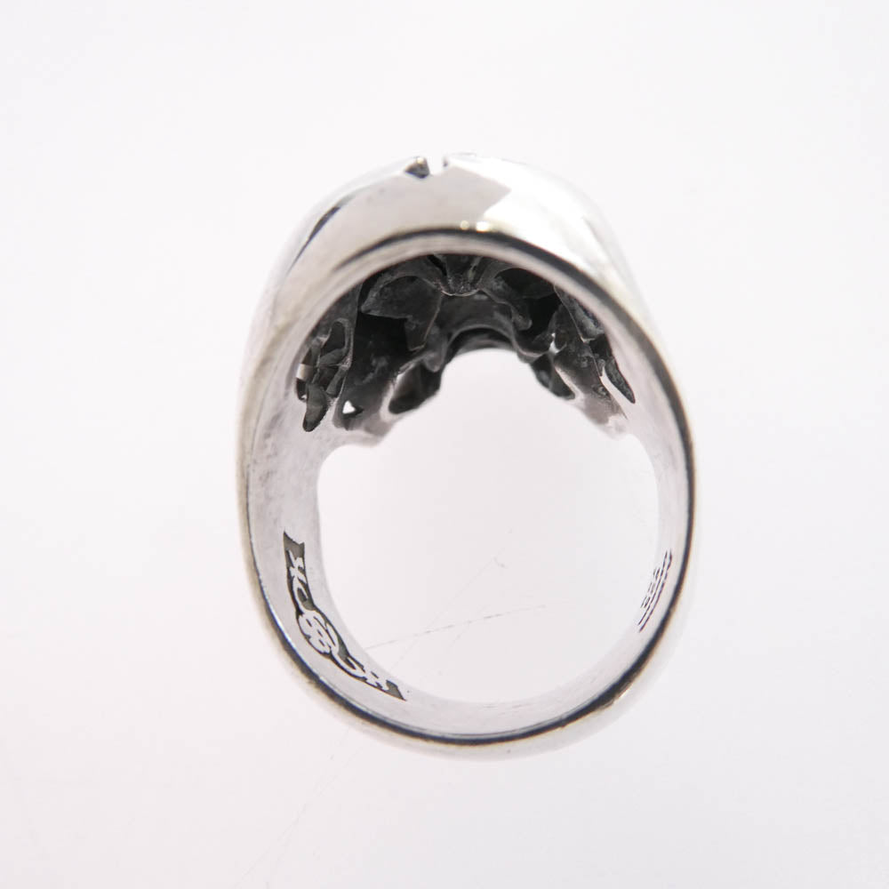 Celt&Cobra ケルト&コブラ magical design マジカルデザイン HOOK 18Kダイスアイ スカルリング シルバー系 15号【中古】