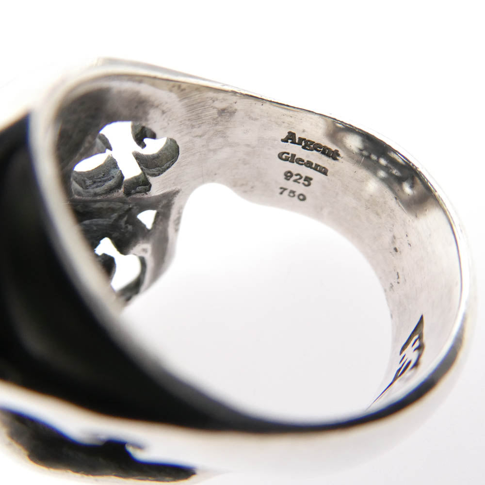 Celt&Cobra ケルト&コブラ magical design マジカルデザイン HOOK 18Kダイスアイ スカルリング シルバー系 15号【中古】