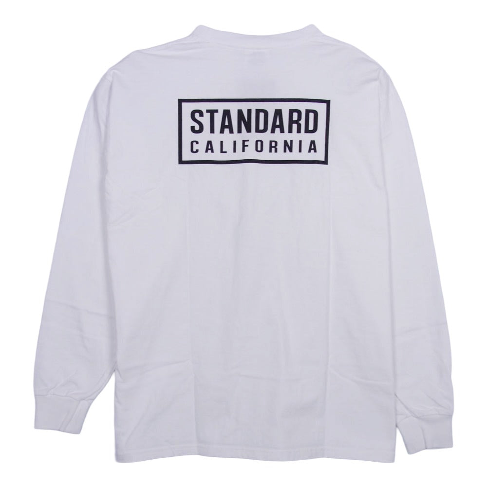 STANDARD CALIFORNIA スタンダードカリフォルニア TSOLB100 SD Heavyweight Box Logo Long Sleeve ヘビーウェイト ロング スリーブ Tシャツ ホワイト系 XL XL【新古品】【未使用】【中古】
