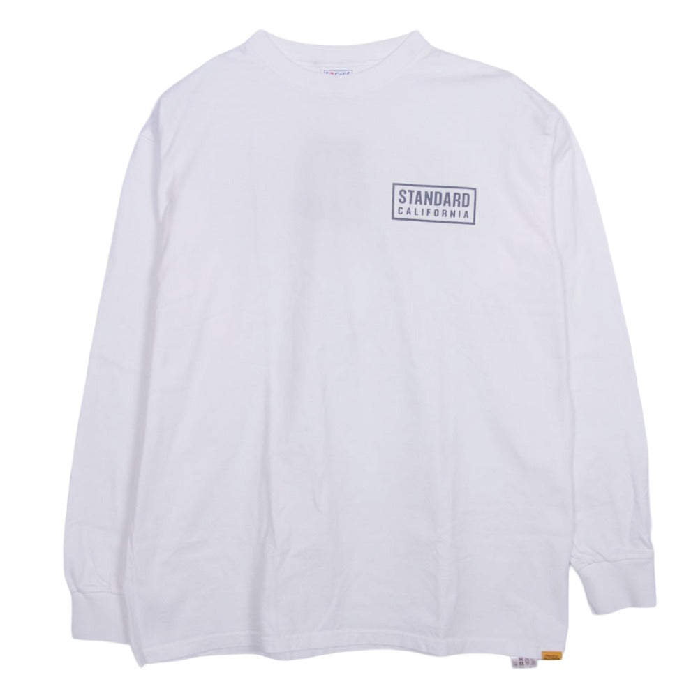 STANDARD CALIFORNIA スタンダードカリフォルニア TSOLL100 SD Heavyweight Box Logo Long Sleeve ヘビーウェイト ロング スリーブ Tシャツ ホワイト系 XL XL【極上美品】【中古】