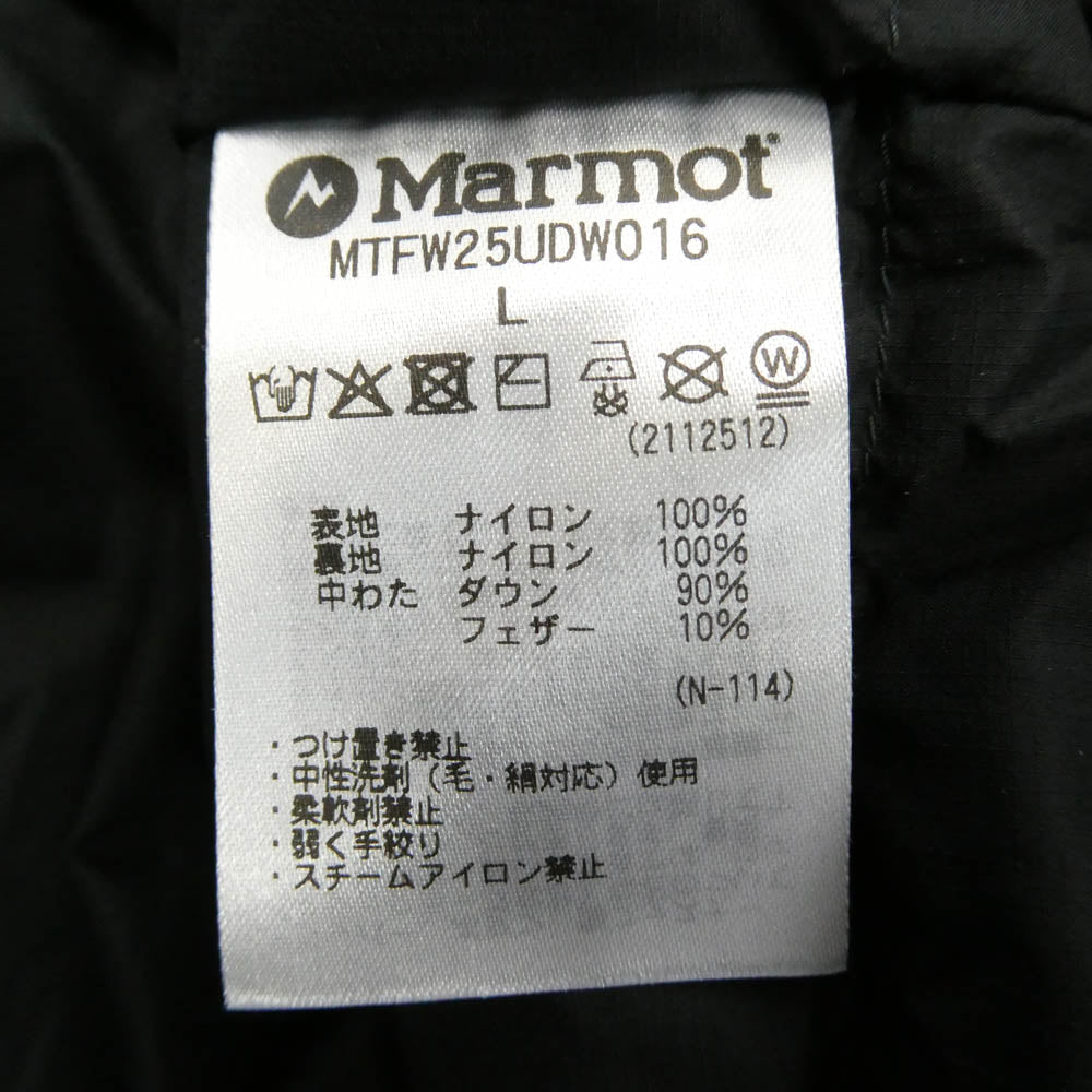 MARMOT マーモット MTFW25UDW016 750FP Vertical Long Down Jacket バーティカルダウンジャケット ダウンコート ブラック系 L【極上美品】【中古】