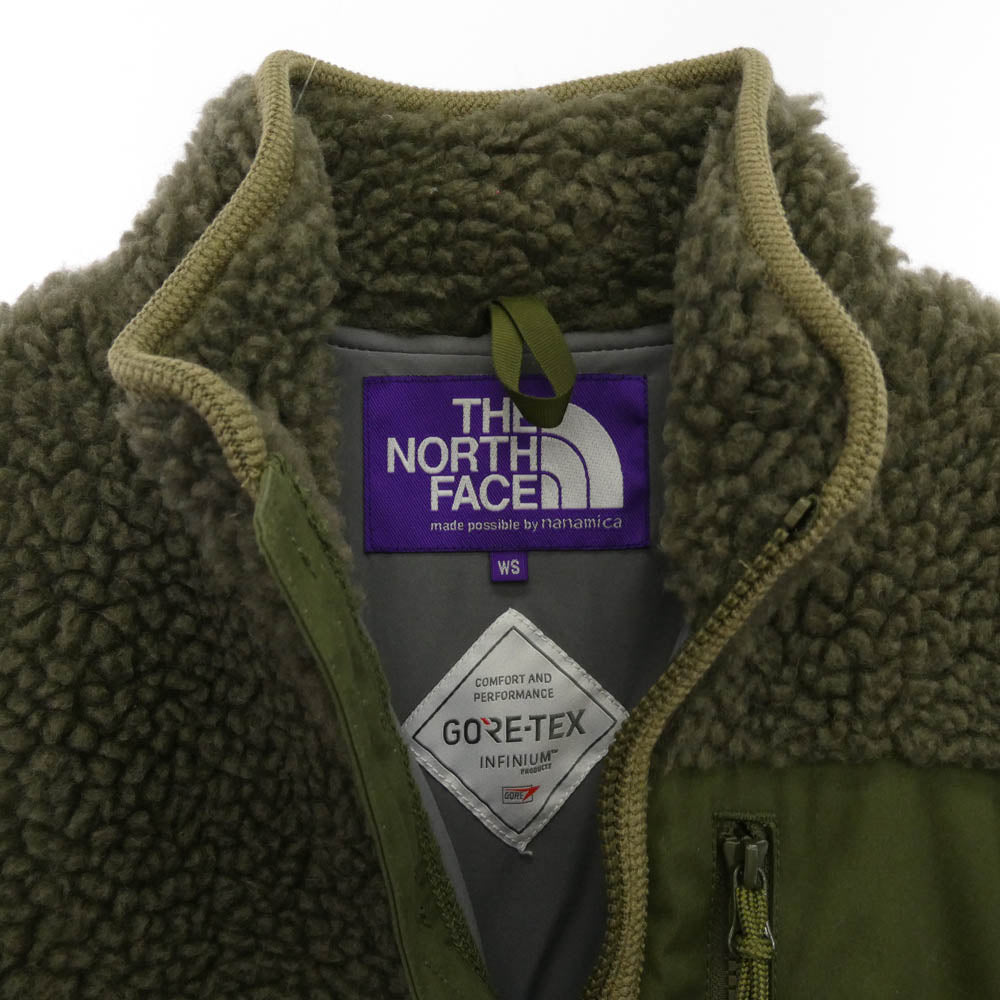 THE NORTH FACE ノースフェイス NA2251N PURPLE LABEL パープルレーベル Wool Boa Fleece Field Coat ウール ボアフリース フィールドコート モスグリーン系 S【中古】
