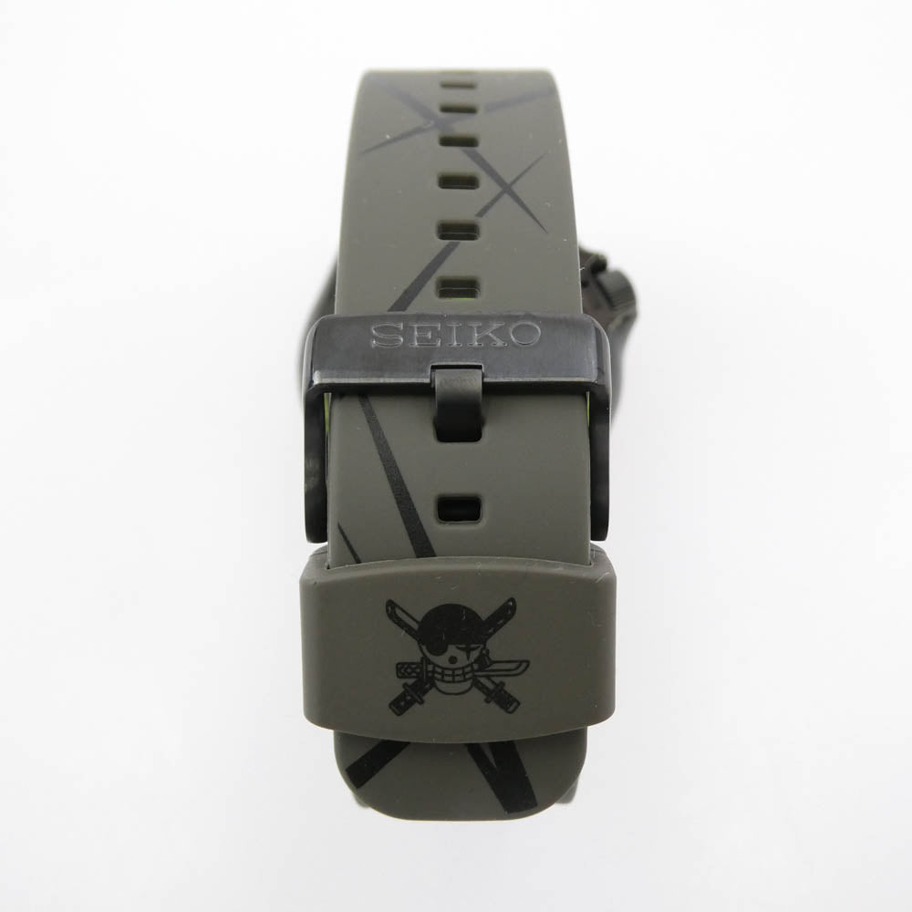 SEIKO セイコー SBSA153 FIVE SPORTS ONEPIECE ZORO MODEL ファイブスポーツ ワンピース ゾロモデル 時計 ブラック系 グリーン系【極上美品】【中古】