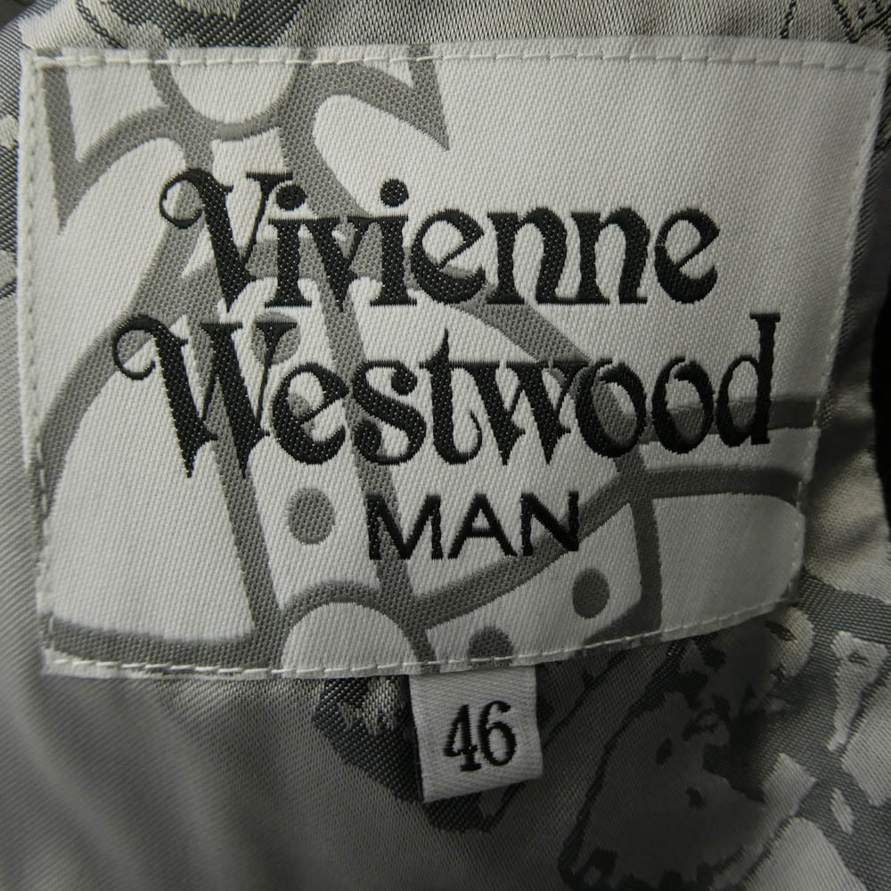 Vivienne WestwoodMAN ヴィヴィアンウエストウッドマン 21AW VM-W1-89302 裏地オーヴ インペリアルコート ブラック系 46【中古】