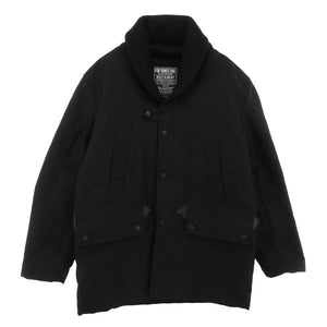 HYSTERIC GLAMOUR ヒステリックグラマー 22SS 02223AC05 ショールカラー ニットリブ クルミボタン 裏地キルティング ドンキーコート ブラック系 M【中古】