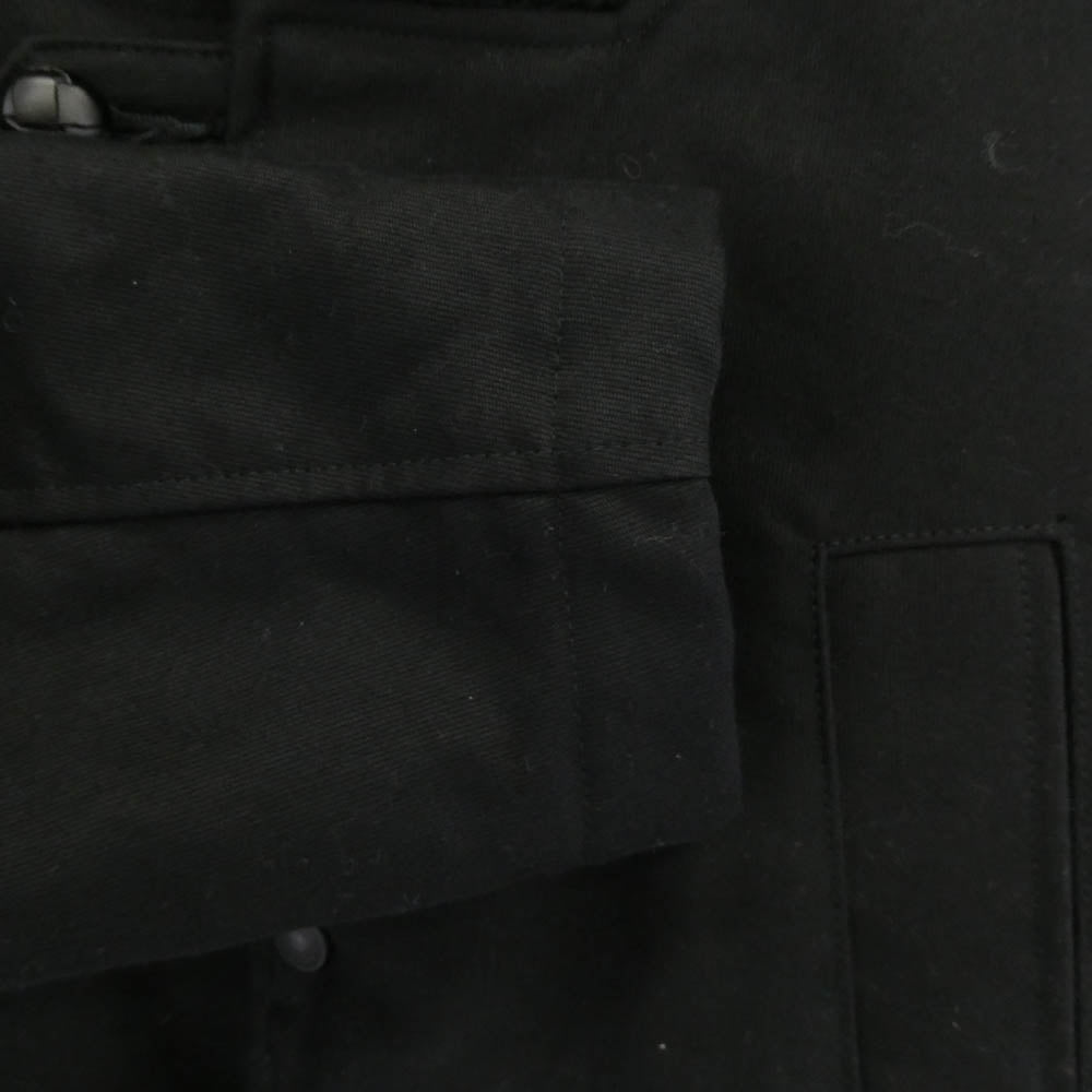 HYSTERIC GLAMOUR ヒステリックグラマー 22SS 02223AC05 ショールカラー ニットリブ クルミボタン 裏地キルティング ドンキーコート ブラック系 M【中古】