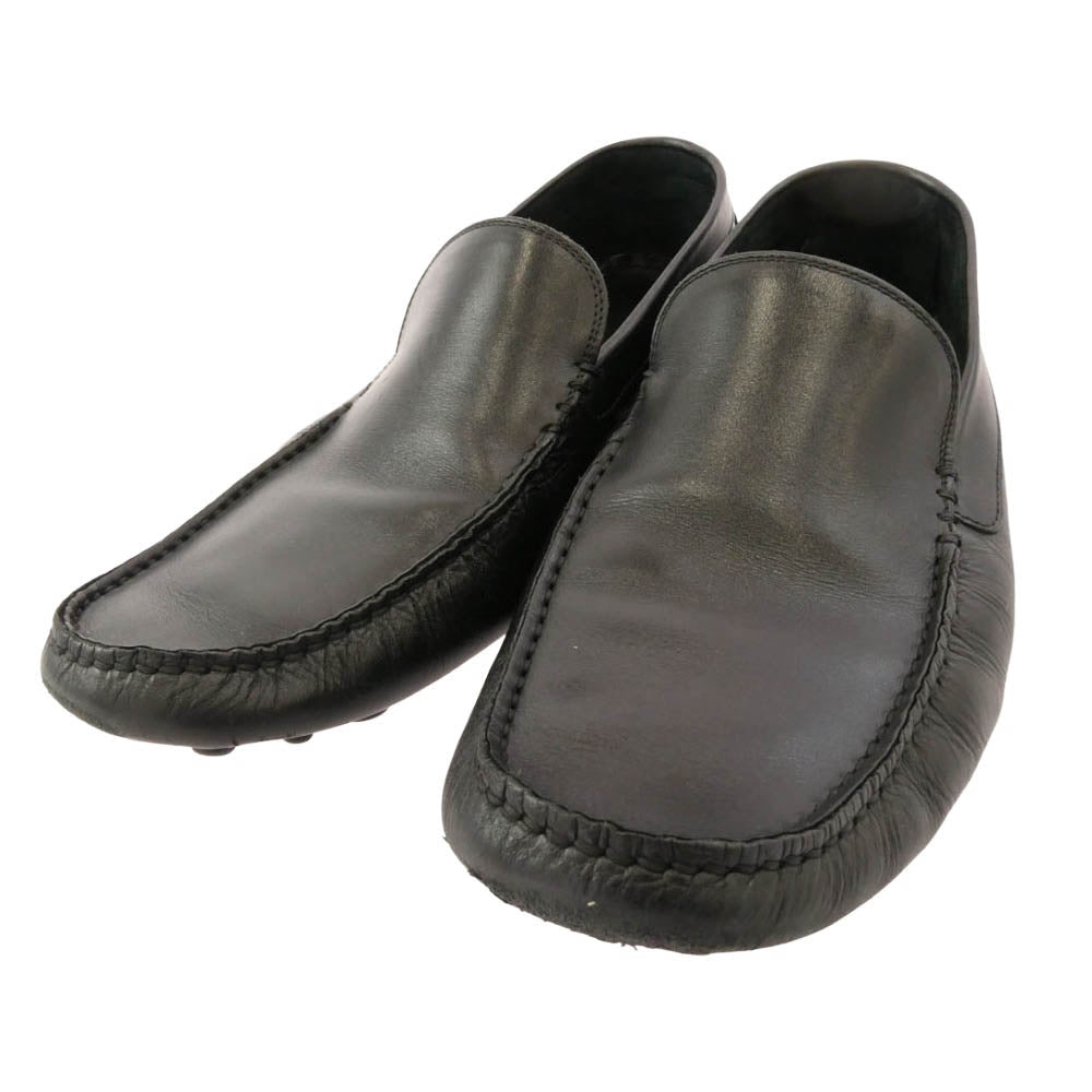 Sergio Rossi セルジオロッシ レザー ドライビングシューズ ブラック系 40【中古】