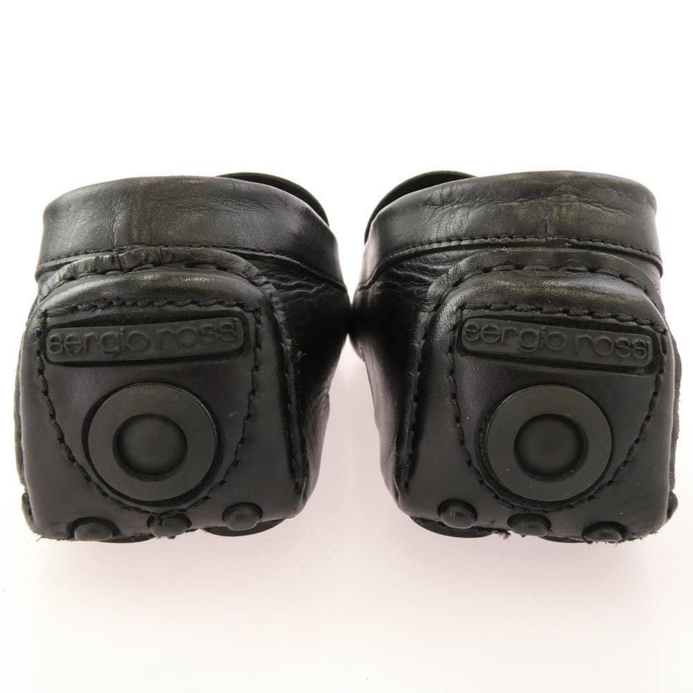 Sergio Rossi セルジオロッシ レザー ドライビングシューズ ブラック系 40【中古】