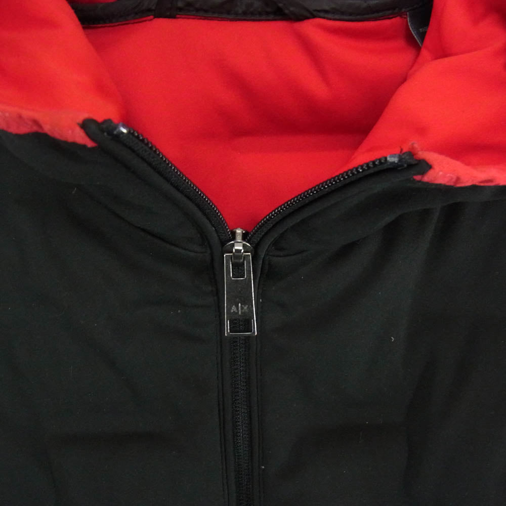 ARMANI EXCHANGE アルマーニエクスチェンジ 6GZB02 ZNHVZ キルティング 中綿 フーデッド フルジップ ジャケット ブラック系 L【中古】