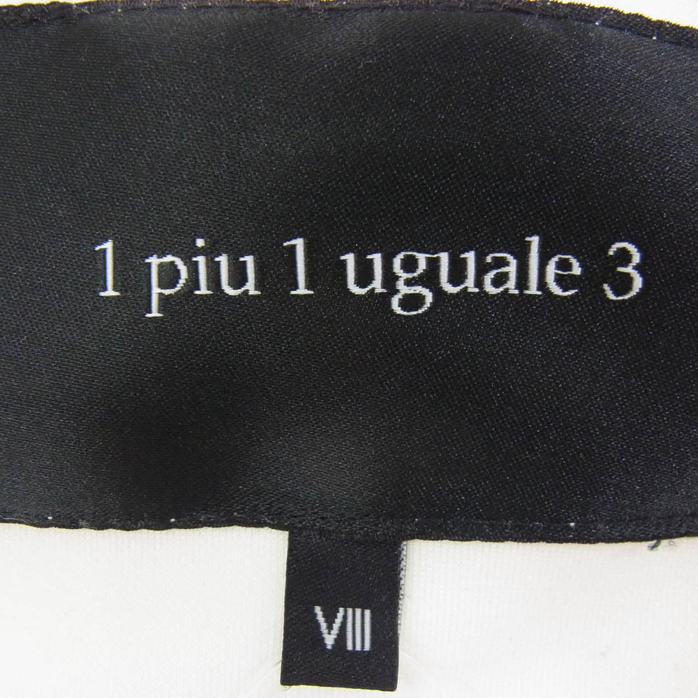 1piu1uguale3 ウノピュウノウグァーレトレ 17AW MRB312-POE053 LEON別注 ジャージ生地 ラグスポ ストレッチ 2B テーラードジャケット ホワイト系 VIII【中古】