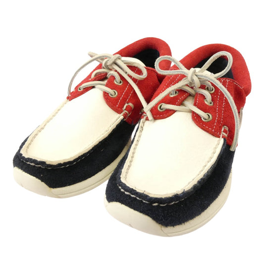 VISVIM ビズビム HOCKNEY FOLK ホックニー レザー デッキシューズ マルチカラー系 US8【中古】
