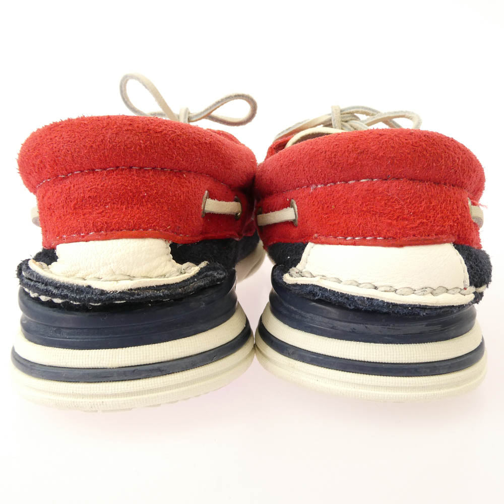 VISVIM ビズビム HOCKNEY FOLK ホックニー レザー デッキシューズ マルチカラー系 US8【中古】