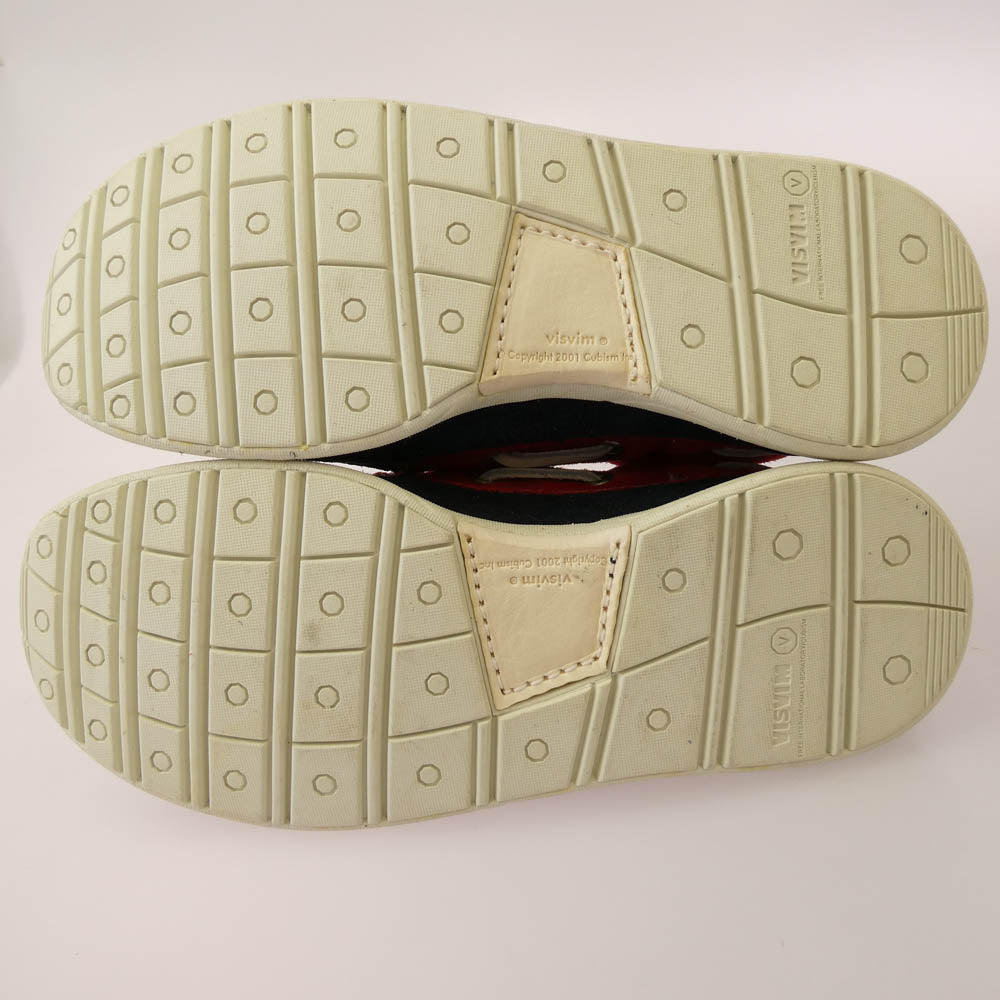 VISVIM ビズビム HOCKNEY FOLK ホックニー レザー デッキシューズ マルチカラー系 US8【中古】