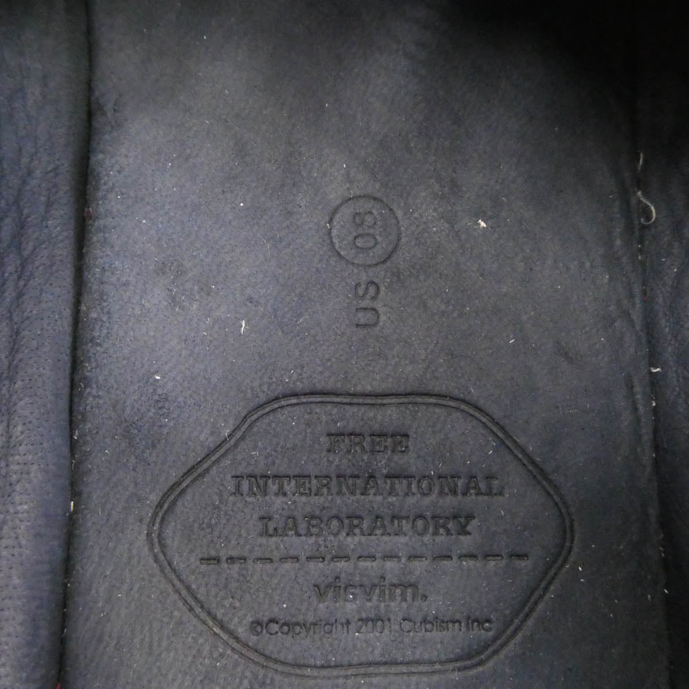 VISVIM ビズビム HOCKNEY FOLK ホックニー レザー デッキシューズ マルチカラー系 US8【中古】