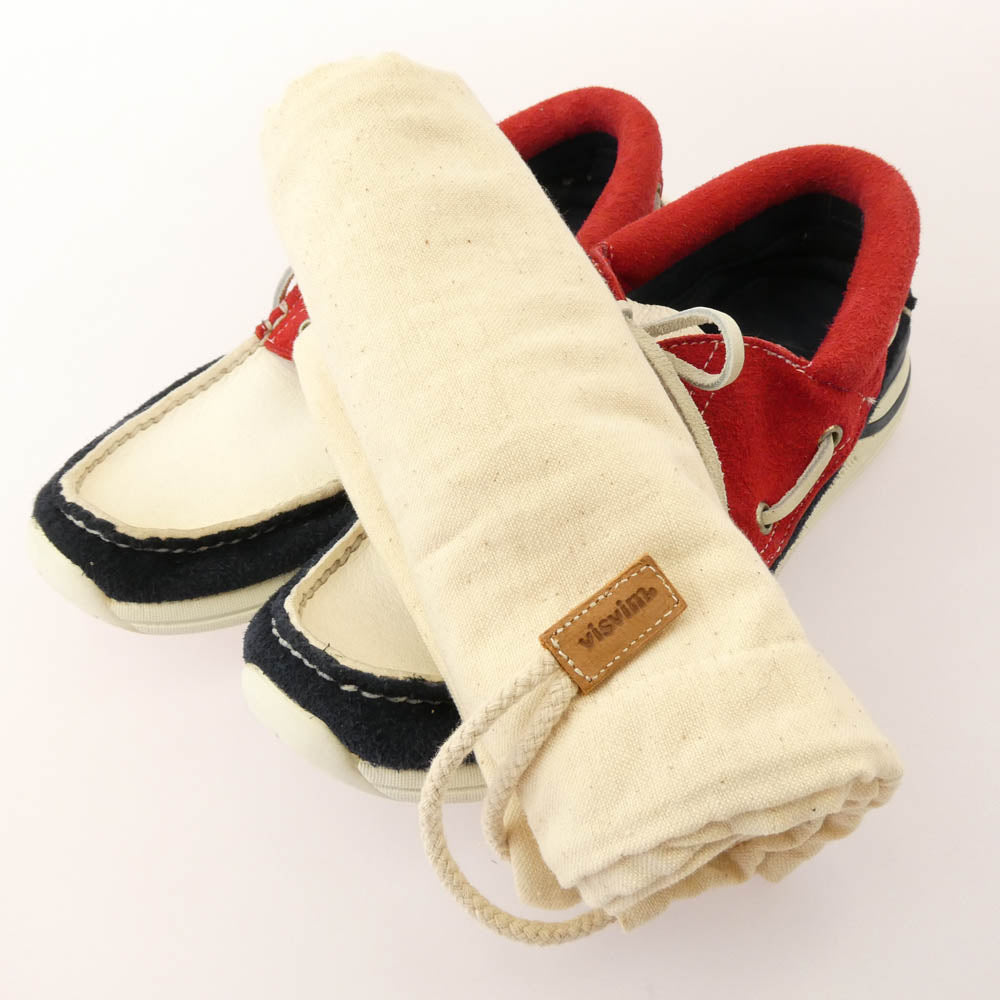 VISVIM ビズビム HOCKNEY FOLK ホックニー レザー デッキシューズ マルチカラー系 US8【中古】