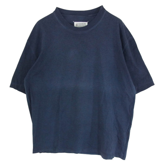 MAISON MARGIELA メゾンマルジェラ S30GC0704 S20079 ガーメントダイ オーバーサイズ クルーネック 半袖 Tシャツ ネイビー系 46【中古】