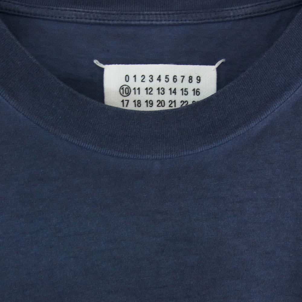 MAISON MARGIELA メゾンマルジェラ S30GC0704 S20079 ガーメントダイ オーバーサイズ クルーネック 半袖 Tシャツ ネイビー系 46【中古】