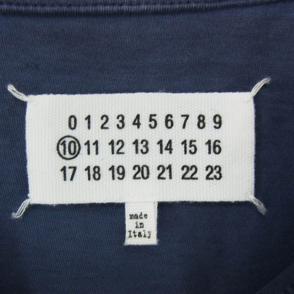 MAISON MARGIELA メゾンマルジェラ S30GC0704 S20079 ガーメントダイ オーバーサイズ クルーネック 半袖 Tシャツ ネイビー系 46【中古】