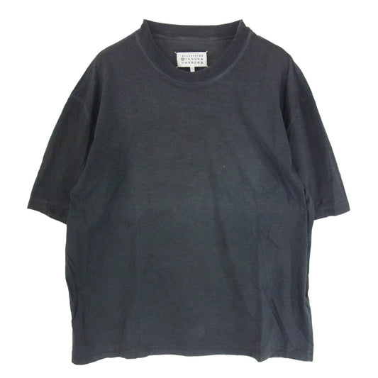 MAISON MARGIELA メゾンマルジェラ 20SS S30GC0704 S20079 ガーメントダイ オーバーサイズ クルーネック 半袖 Tシャツ ブラック系 46【中古】