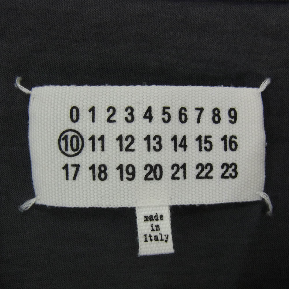 MAISON MARGIELA メゾンマルジェラ 20SS S30GC0704 S20079 ガーメントダイ オーバーサイズ クルーネック 半袖 Tシャツ ブラック系 46【中古】