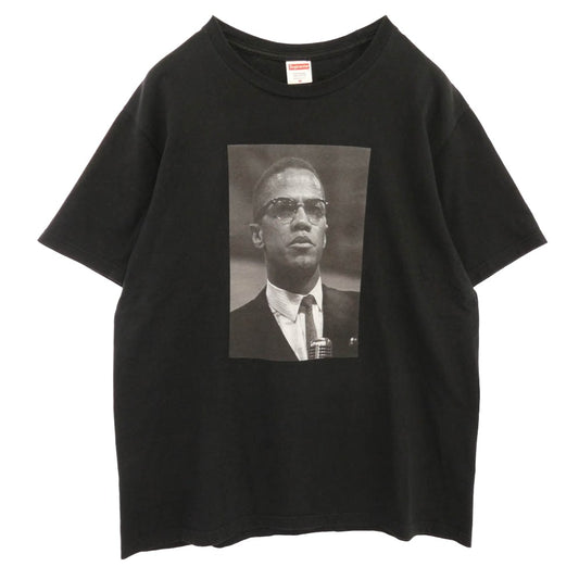 Supreme シュプリーム 22SS Roy DeCarava Malcolm X Tee マルコム フォトプリント Tシャツ 半袖カットソー ブラック系 M【中古】