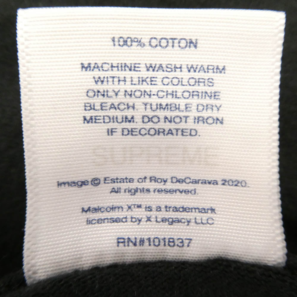 Supreme シュプリーム 22SS Roy DeCarava Malcolm X Tee マルコム フォトプリント Tシャツ 半袖カットソー ブラック系 M【中古】