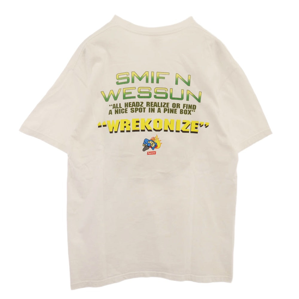 Supreme シュプリーム 22AW Duck Down Music Dah Shinin TEE ダックダウン プリント Tシャツ 半袖カットソー ホワイト系 M【中古】