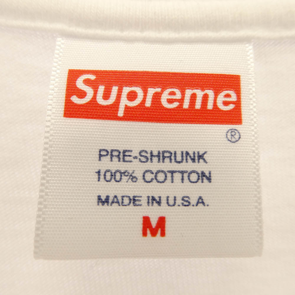 Supreme シュプリーム 22AW Duck Down Music Dah Shinin TEE ダックダウン プリント Tシャツ 半袖カットソー ホワイト系 M【中古】