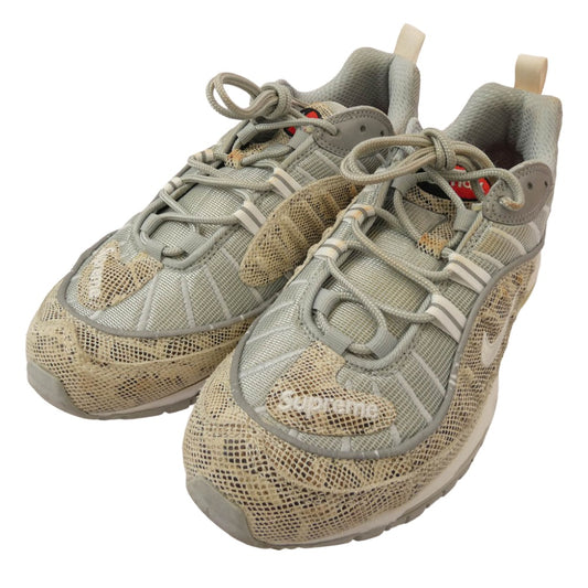 Supreme シュプリーム 844694-100 × Nike Air Max 98 Snakeskin ナイキ エアマックス 98 スネークスキン ローカットスニーカー シルバー系 27cm【中古】