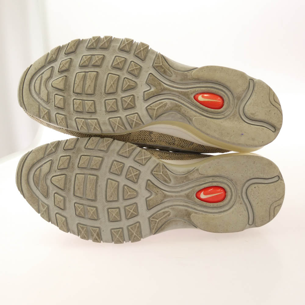Supreme シュプリーム 844694-100 × Nike Air Max 98 Snakeskin ナイキ エアマックス 98 スネークスキン ローカットスニーカー シルバー系 27cm【中古】