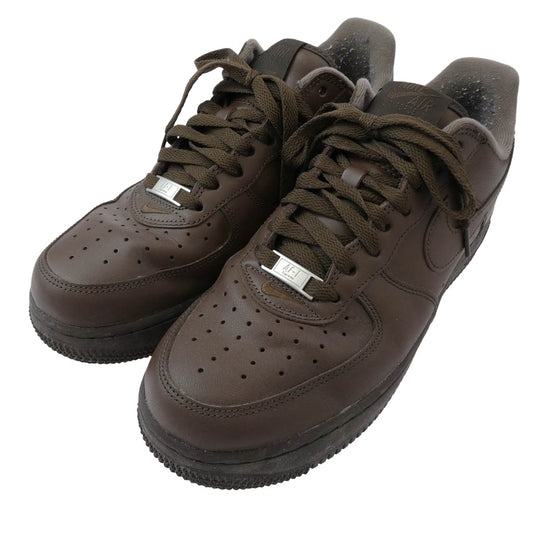 Supreme シュプリーム CU9225-200 × NIKE AIR FORCE 1 LOW BAROQUE BROWN ナイキ エアフォース1 ローカットスニーカー ブラウン系 26cm【中古】
