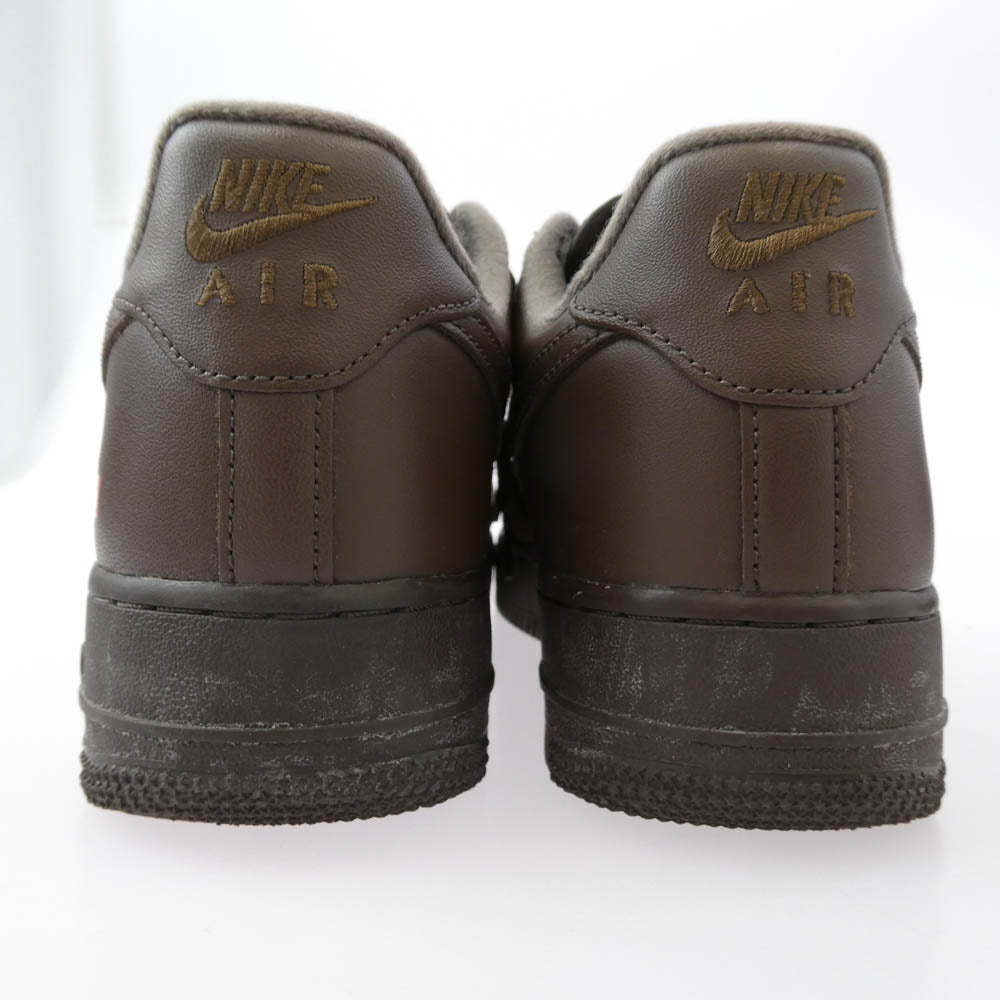 Supreme シュプリーム CU9225-200 × NIKE AIR FORCE 1 LOW BAROQUE BROWN ナイキ エアフォース1 ローカットスニーカー ブラウン系 26cm【中古】
