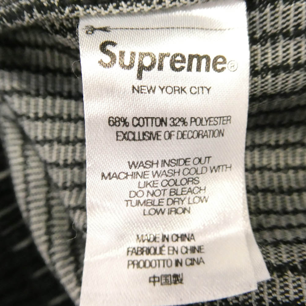 Supreme シュプリーム 23SS 2-Tone Corduroy Zip Up Shirt 2トーン コーデュロイ ジップアップ 長袖シャツ ジャケット ブラック系 M【中古】