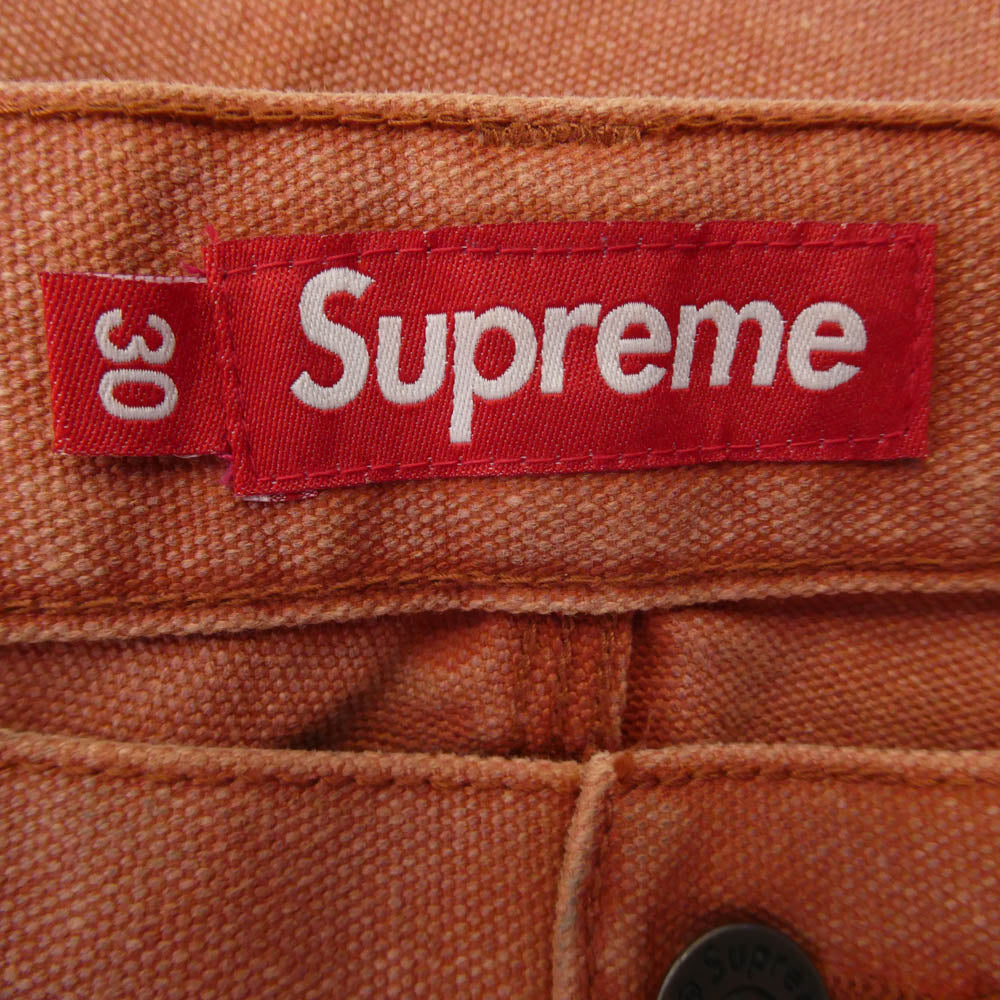 Supreme シュプリーム 24SS Double Knee Painter Pant ダブルニー ペインター パンツ オレンジ系 30【中古】