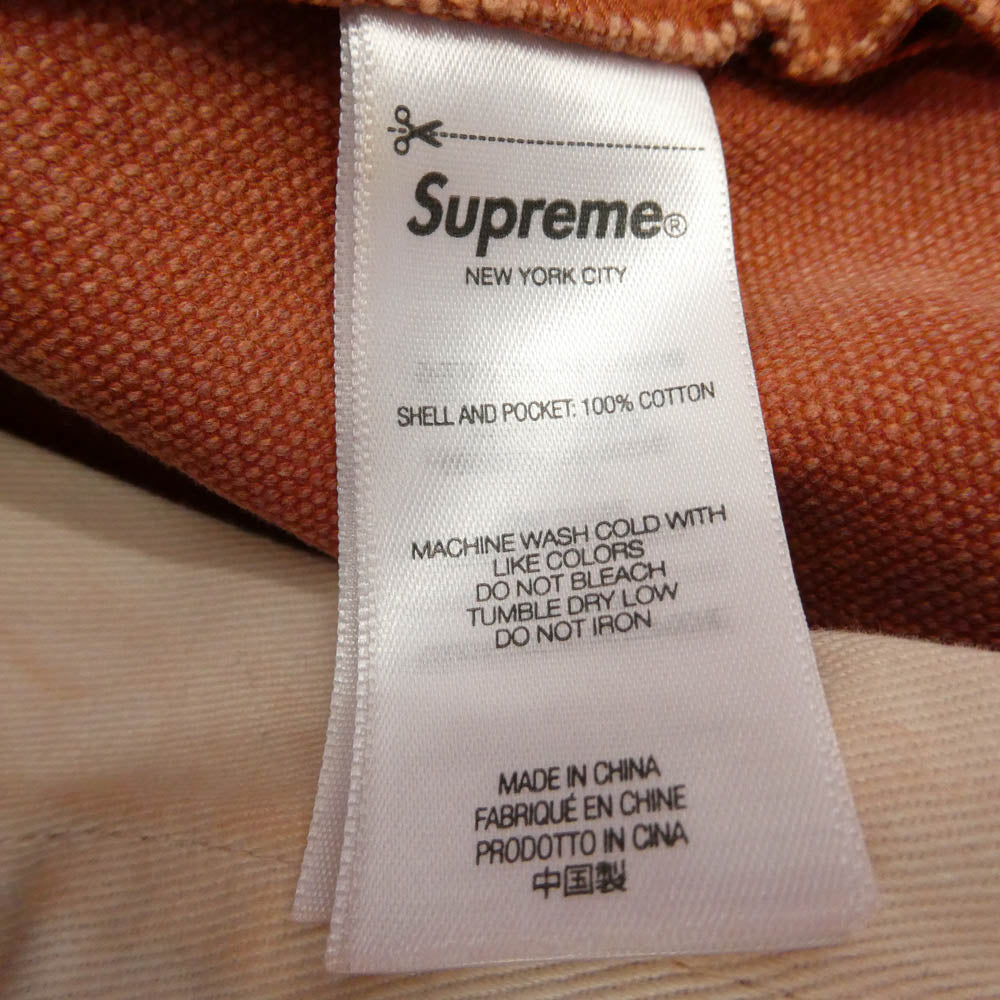 Supreme シュプリーム 24SS Double Knee Painter Pant ダブルニー ペインター パンツ オレンジ系 30【中古】