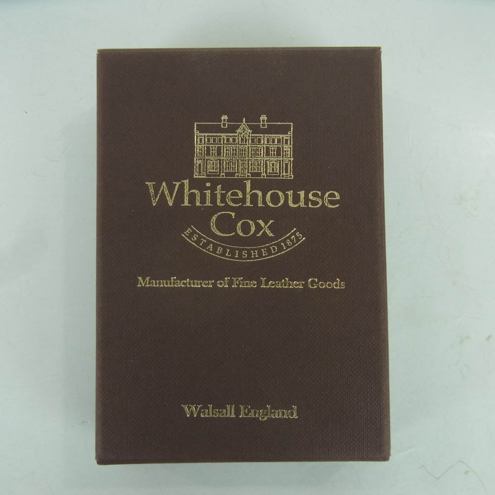 WHITE HOUSE COX ホワイトハウスコックス S3250 BRIDLE ブライドルレザー 4連 キーケース ダークネイビー系 イエロー系【中古】