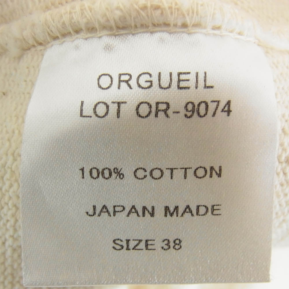 ORGUEIL オルゲイユ OR-9074 Basque Shirt ボートネック バスク シャツ オフホワイト系 38【中古】