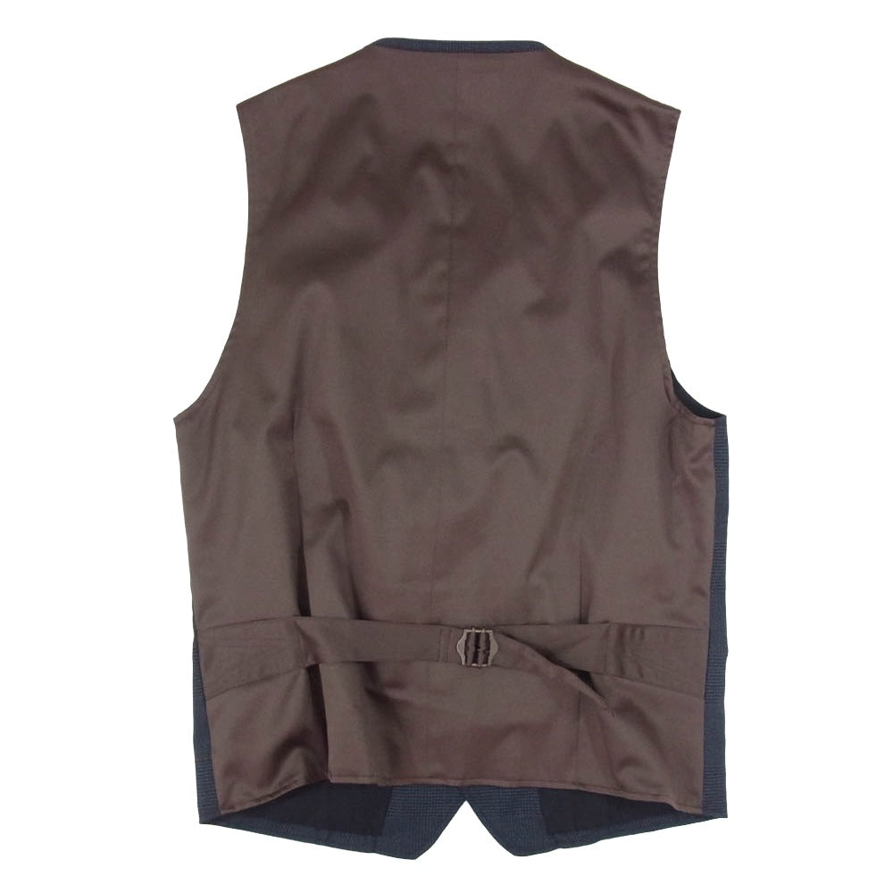 ORGUEIL オルゲイユ OR-4107B Glen Check Gilet グレン チェック ベスト ネイビー系 40【中古】