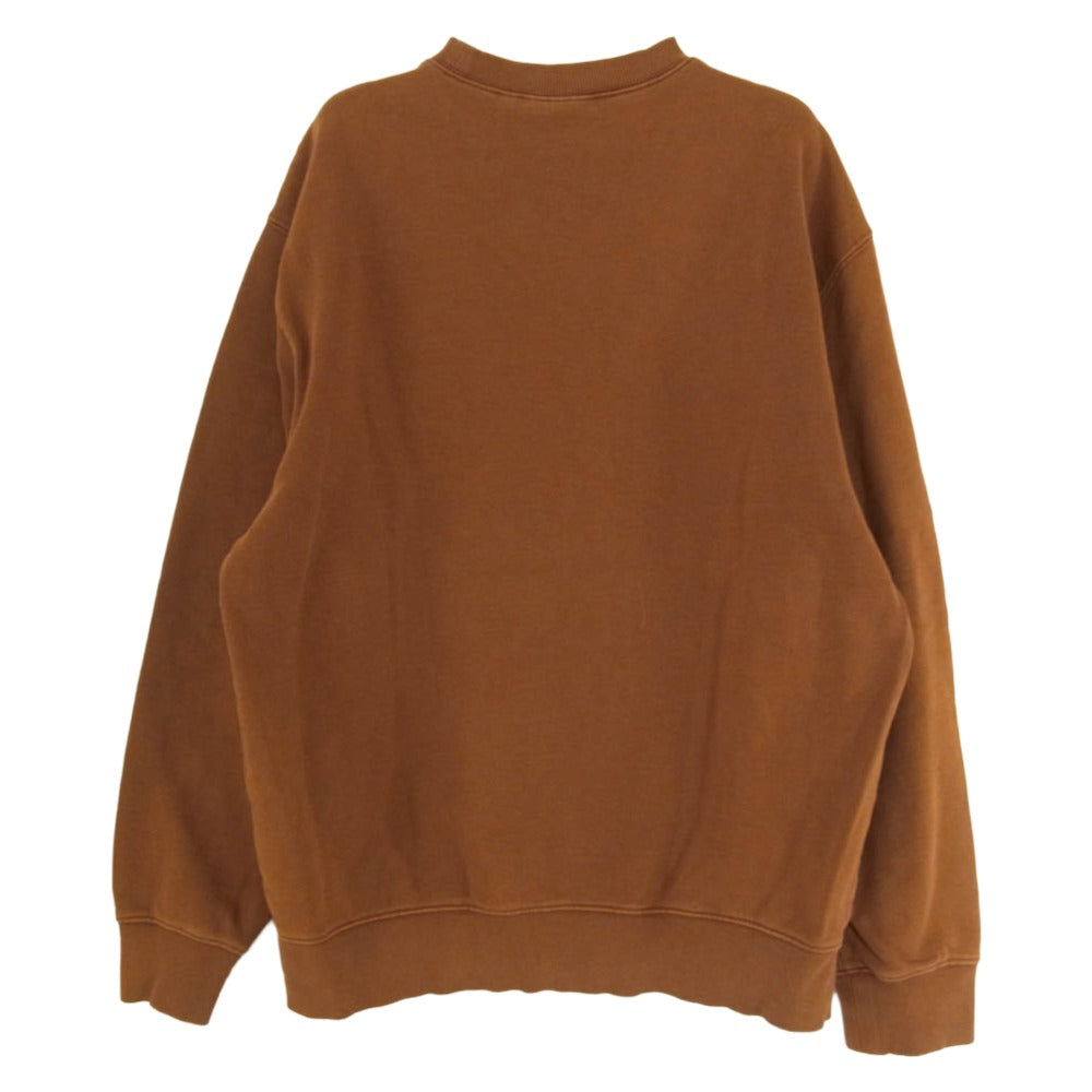 Carhartt カーハート 5634.20PO01407.0620 WIP ポケット付き クルーネック スウェットシャツ トレーナー ブラウン系 M【中古】