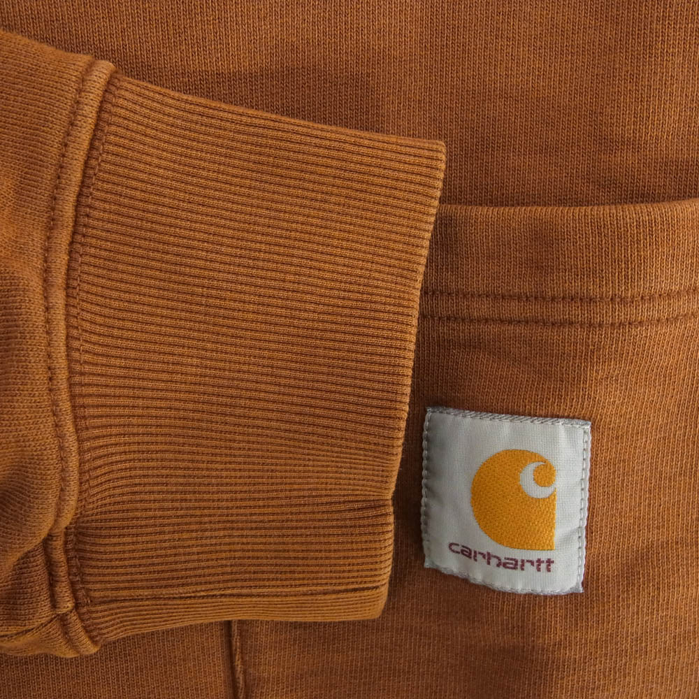 Carhartt カーハート 5634.20PO01407.0620 WIP ポケット付き クルーネック スウェットシャツ トレーナー ブラウン系 M【中古】
