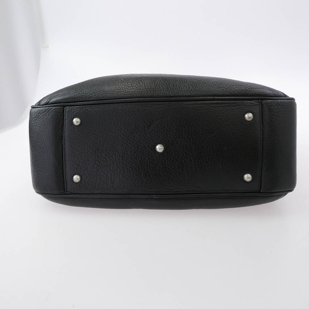 PELLE MORBIDA ペッレモルビダ Maiden Voyage メイデンヴォヤージュ MB048A シュリンクレザー ビジネス トート バッグ ブラック系【中古】