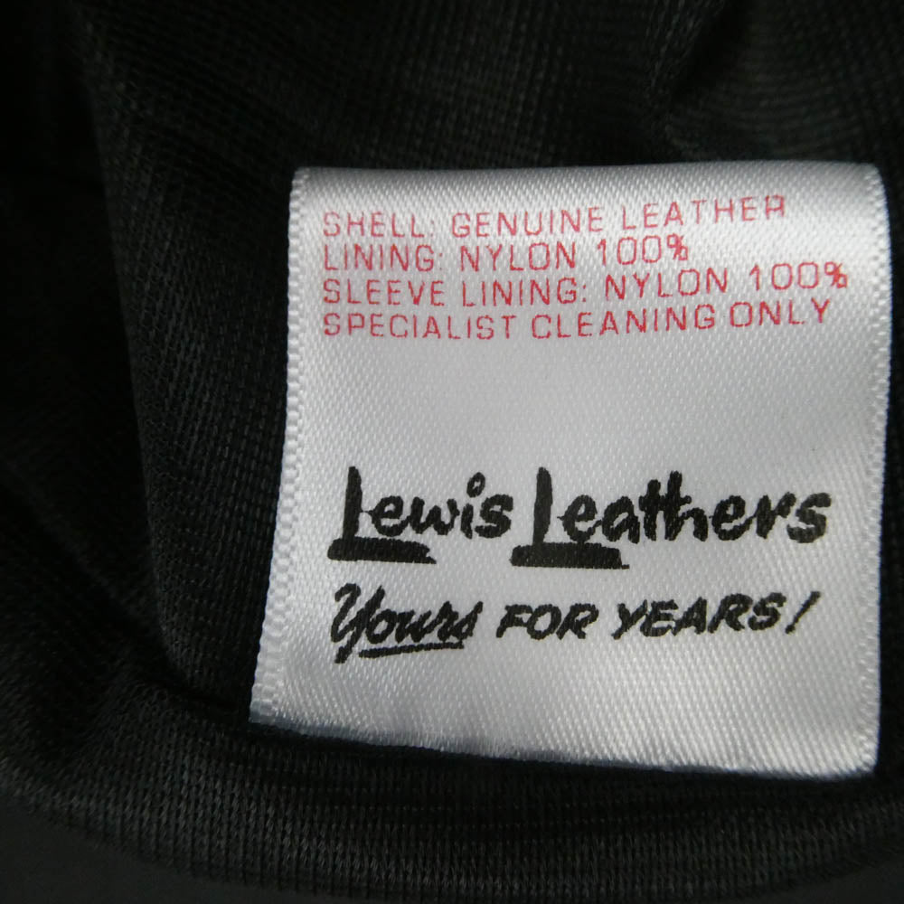 Lewis Leathers ルイスレザー CYCLONE サイクロン ホースハイド レザーライダース ジャケット ブラック系 40【中古】