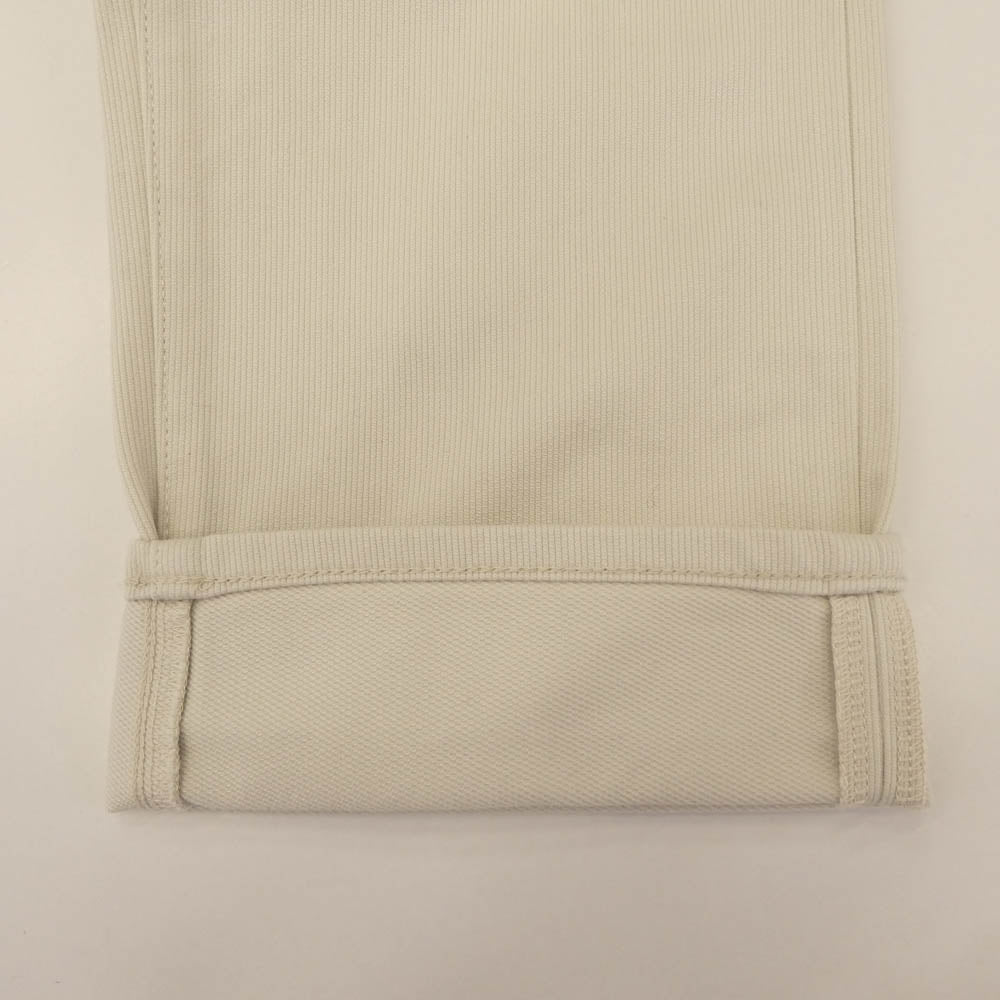 FOB FACTORY エフオービーファクトリー F1134 F1134 PIQUE 5P ピケ テーパード パンツ ホワイト系 W-34 L-32【美品】【中古】