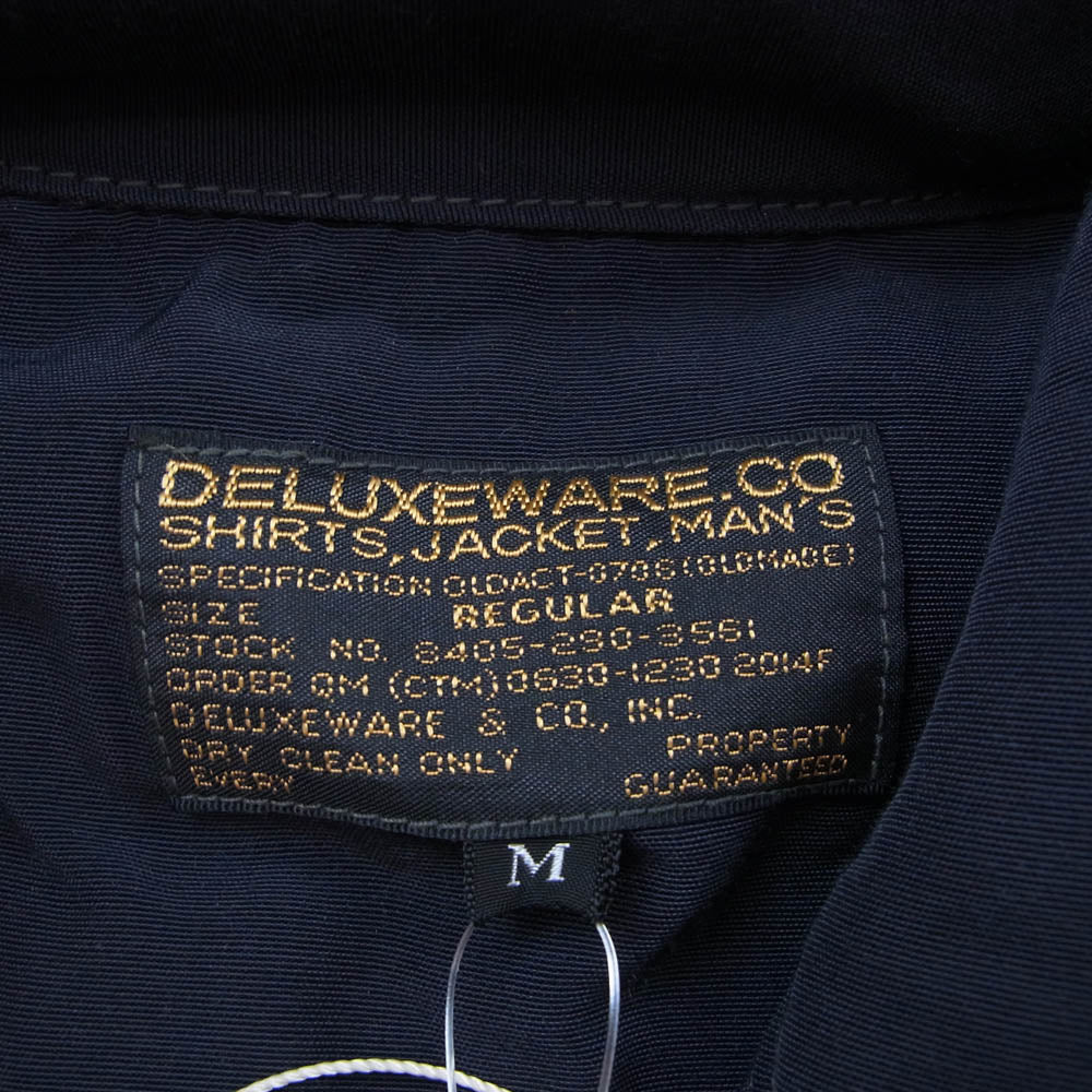 DELUXE デラックス DXM-65 DX64 CLOTH ミリタリー ジャケット ネイビー系 M【美品】【中古】