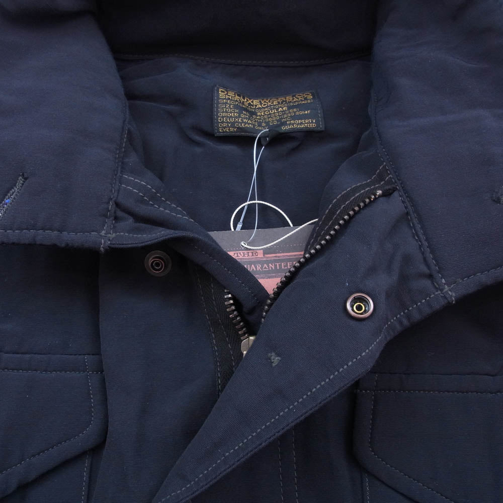 DELUXE デラックス DXM-65 DX64 CLOTH ミリタリー ジャケット ネイビー系 M【美品】【中古】