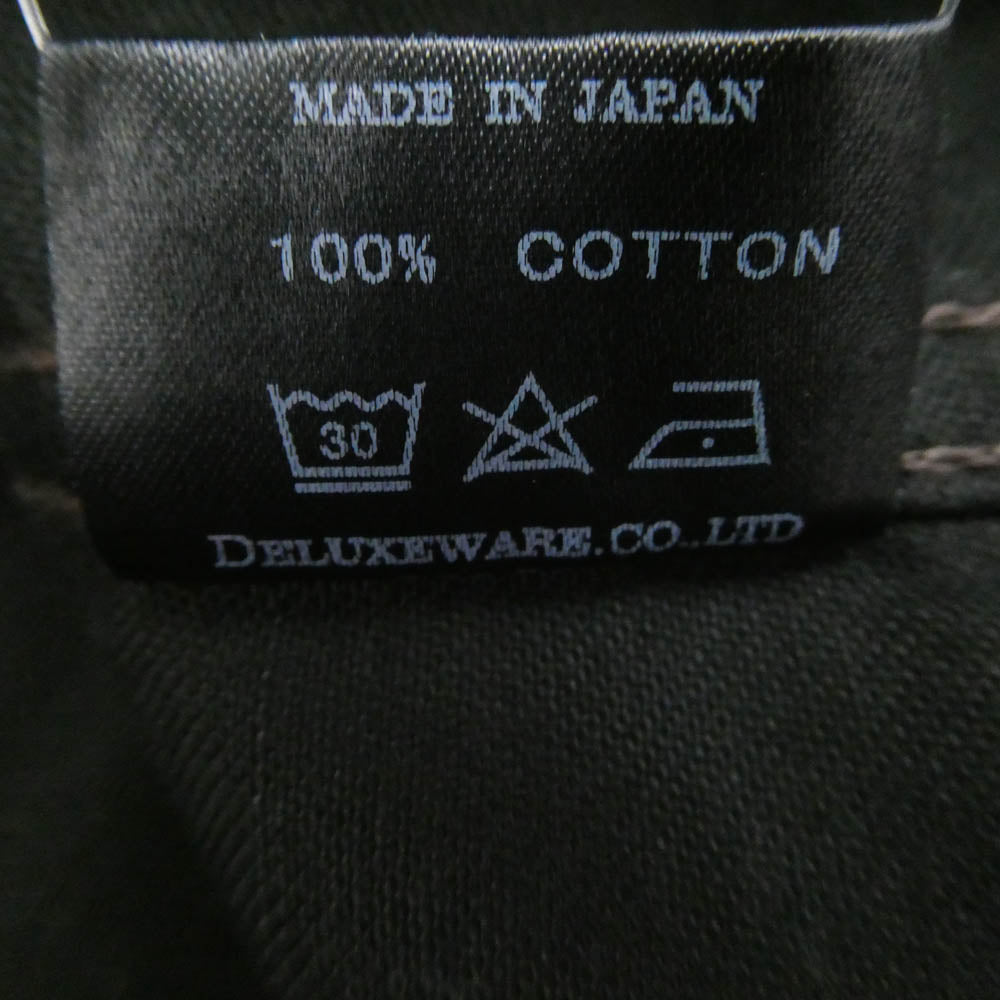 DELUXE デラックス BKDX-02S ブラック コットン サテン ウエスタン シャツ 長袖シャツ ブラック系 M【美品】【中古】