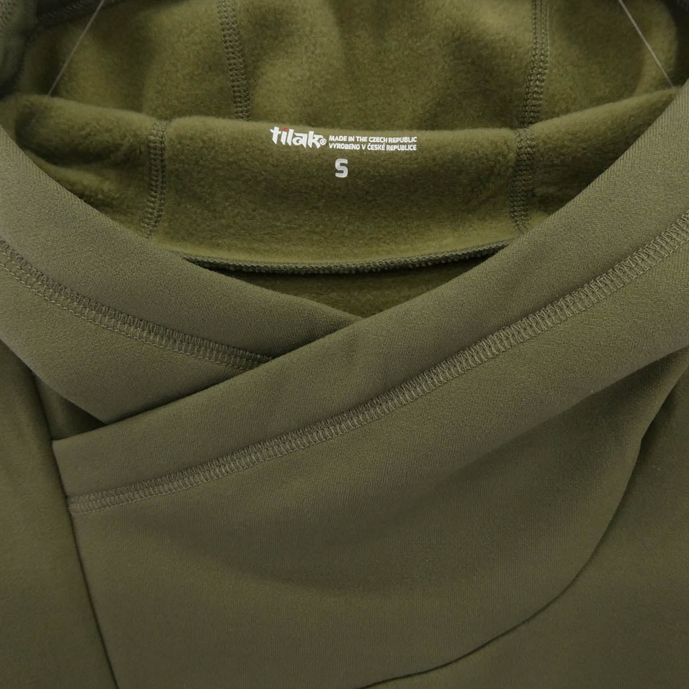 TILAK ティラック POUTNIK RAVEN Hoodie ポートニック ラーベン フーディー パーカー カーキ モスグリーン系 S【極上美品】【中古】