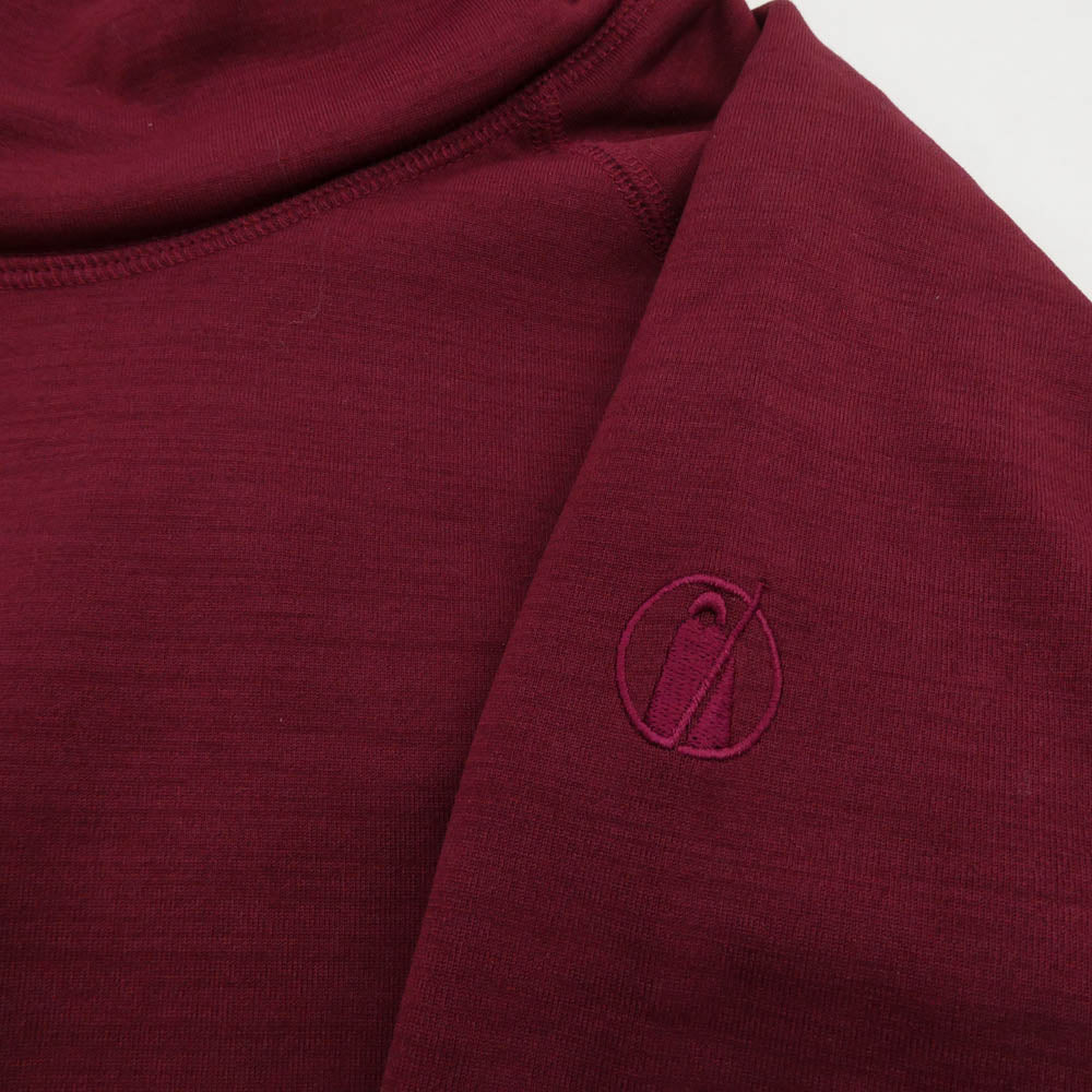 TILAK ティラック Poutnik RAVEN Turtle Neck ポートニック ラーベン タートル ネック フリース セーター ワインレッド系 S【極上美品】【中古】