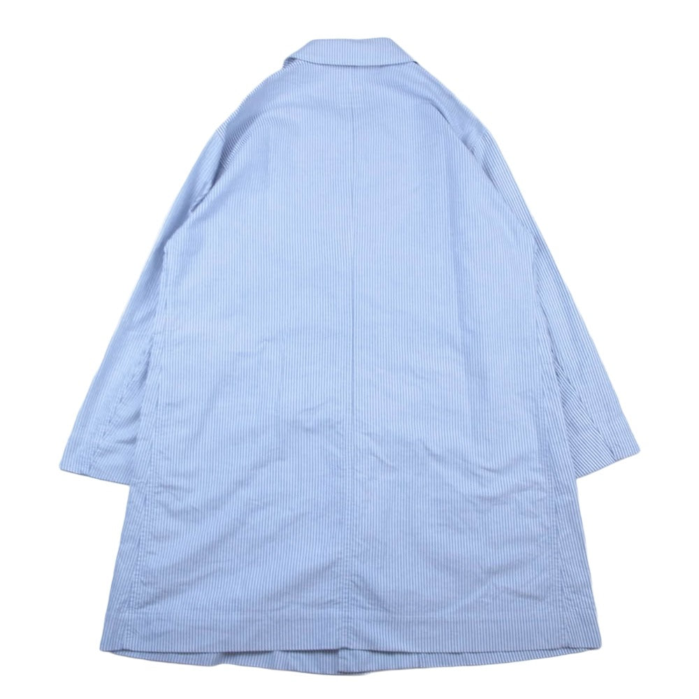 ティーエスエス 19SS Stripe Oxford Cloth Shirt Coat ストライプ オックスフォード コート ホワイト系 ブルー系 01【中古】